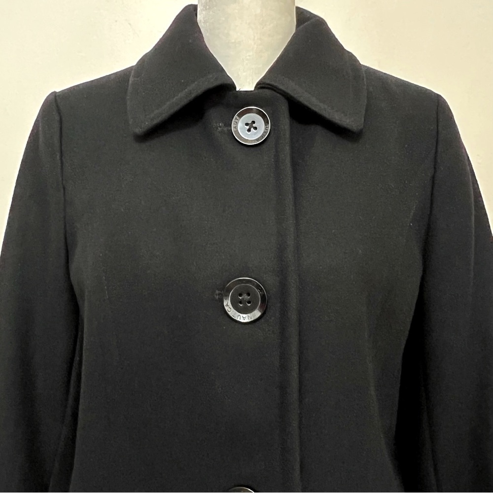 Nautica Black Wool Blend Coat - Picture 5 of 12